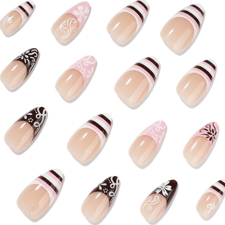 Artful stiletto nails with attractive patterns Bowlift
