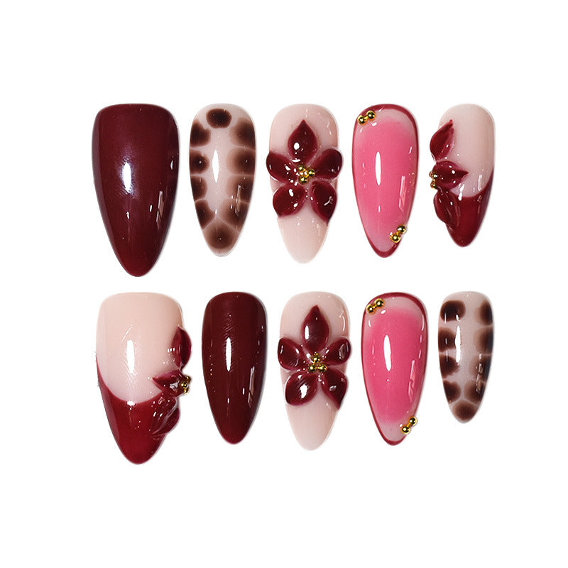 Artistic Press-On Nail Art Bowlift