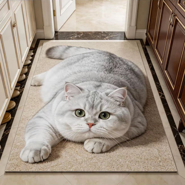Cat Theme Soft Plush Carpet