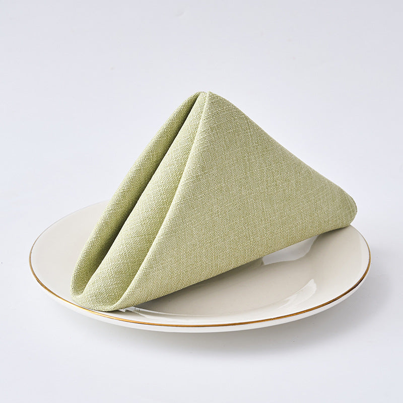 Premium Textured Linen-Blend Dinner Napkin With Hotel-Style Hem