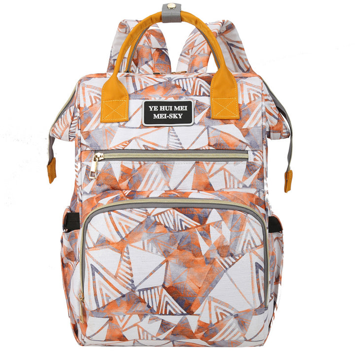 Stylish Geometric Print Backpack Bowlift