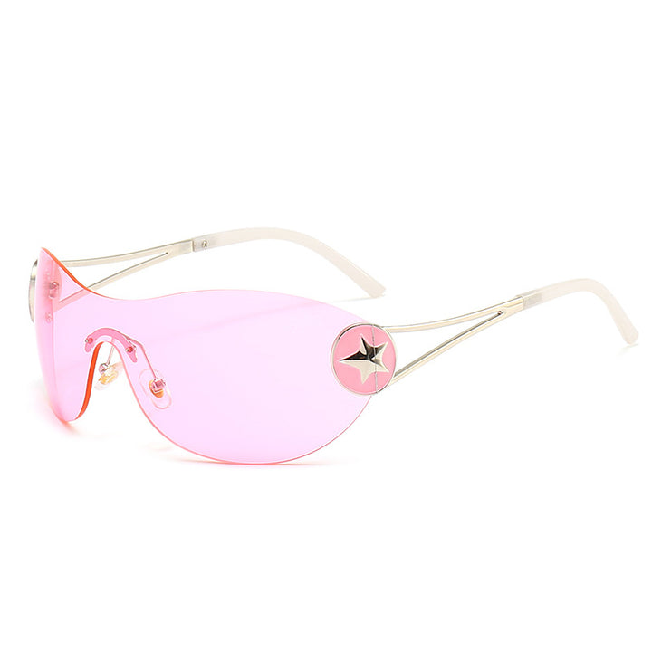 Women's fashionable sunglasses with transparent design and stylish accents Bowlift