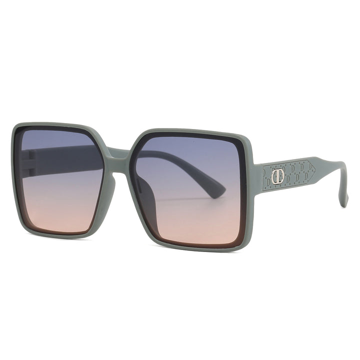 Ladies fashionable square sunglasses with transparent design Bowlift