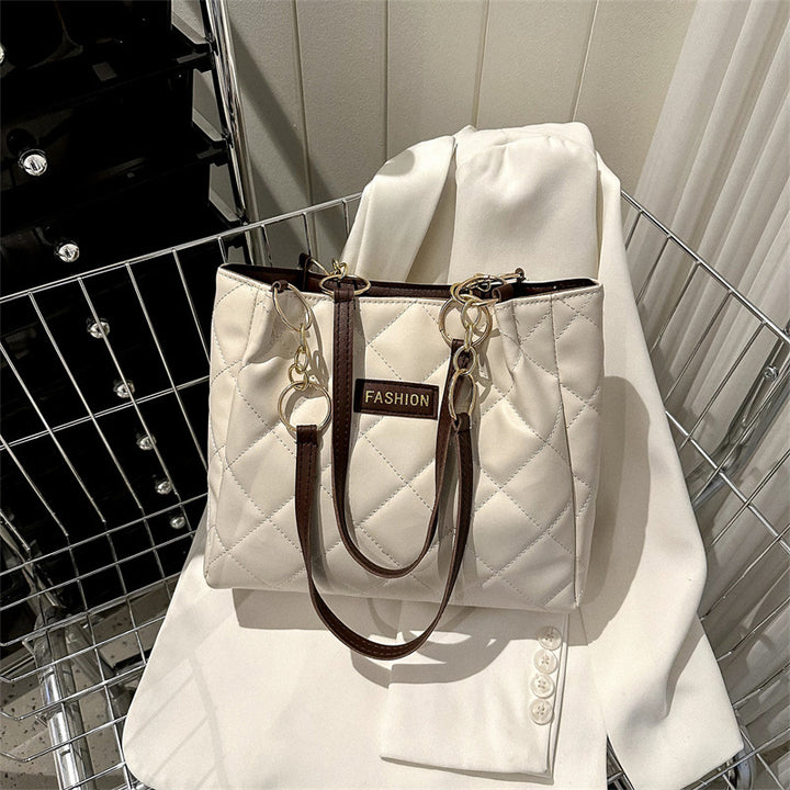 Elegant Quilted Tote Bag Bowlift