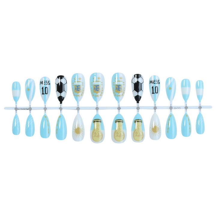 Creative nail art set with football theme Bowlift
