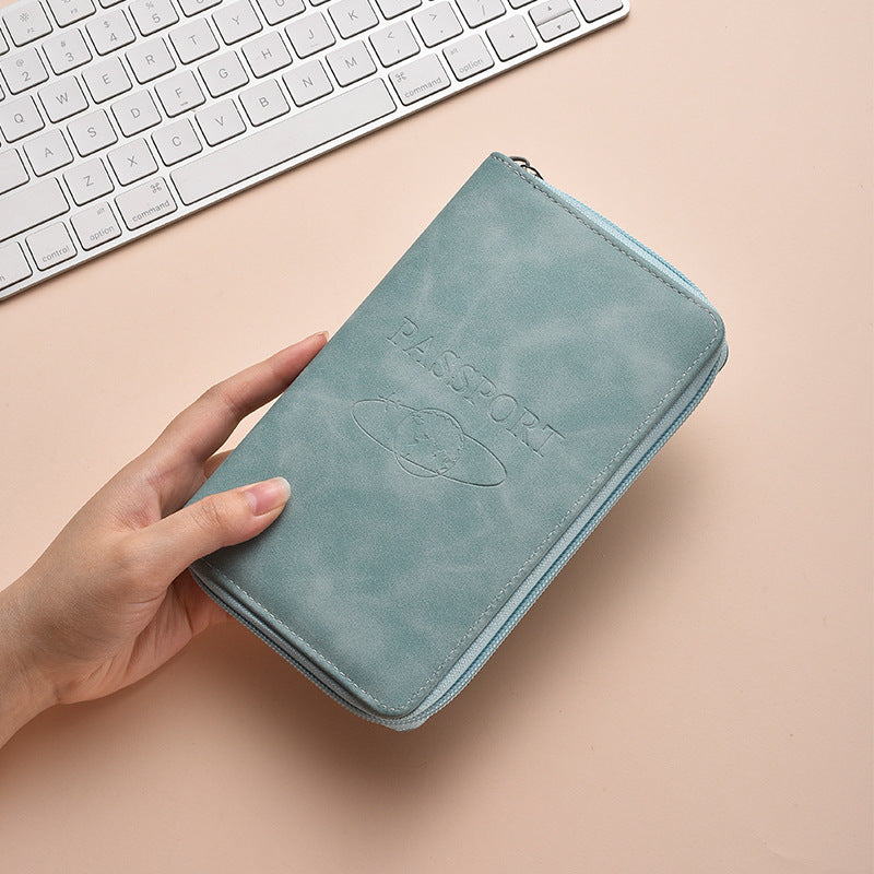 Stylish Zippered Passport Holder Bowlift
