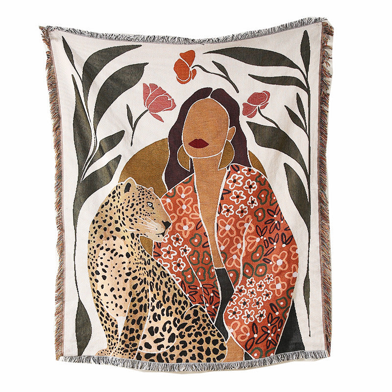 Artistic Bohemian Patterned Throw Blanket
