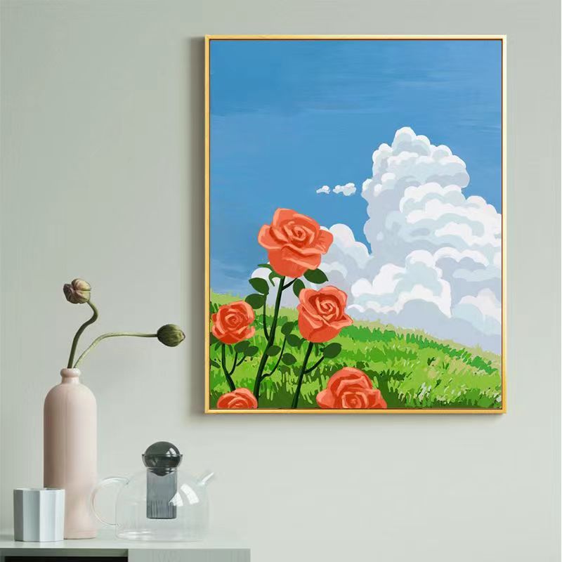 Sunflower-Themed Canvas Art Print Bowlift
