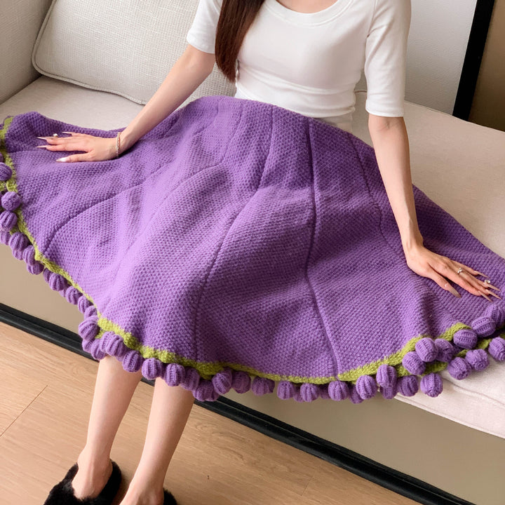 Cozy Crinkled Skirt Bowlift