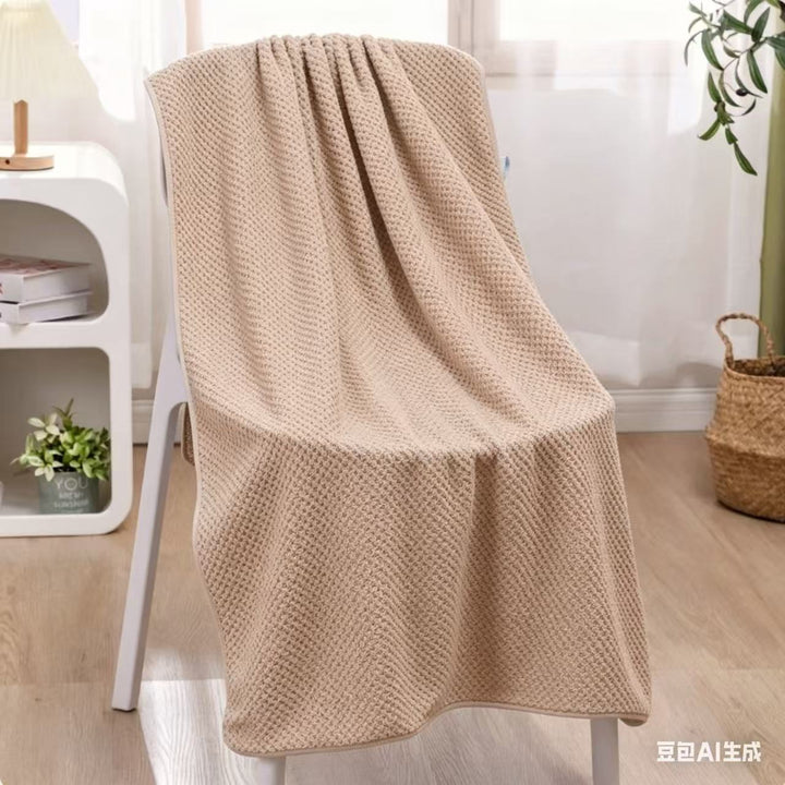 Waffle Weave Lightweight Absorbent Bath Towel Bowlift
