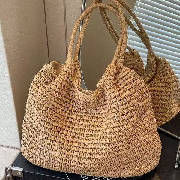 Handmade Raffia Tote Bag Bowlift