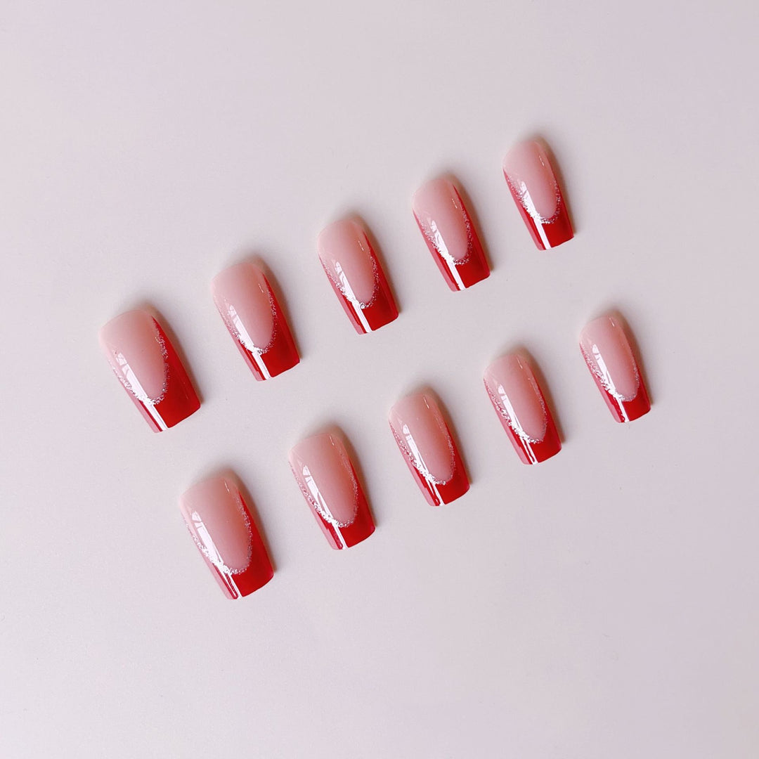 Acrylic nail set with elegant design and glamorous accents Bowlift