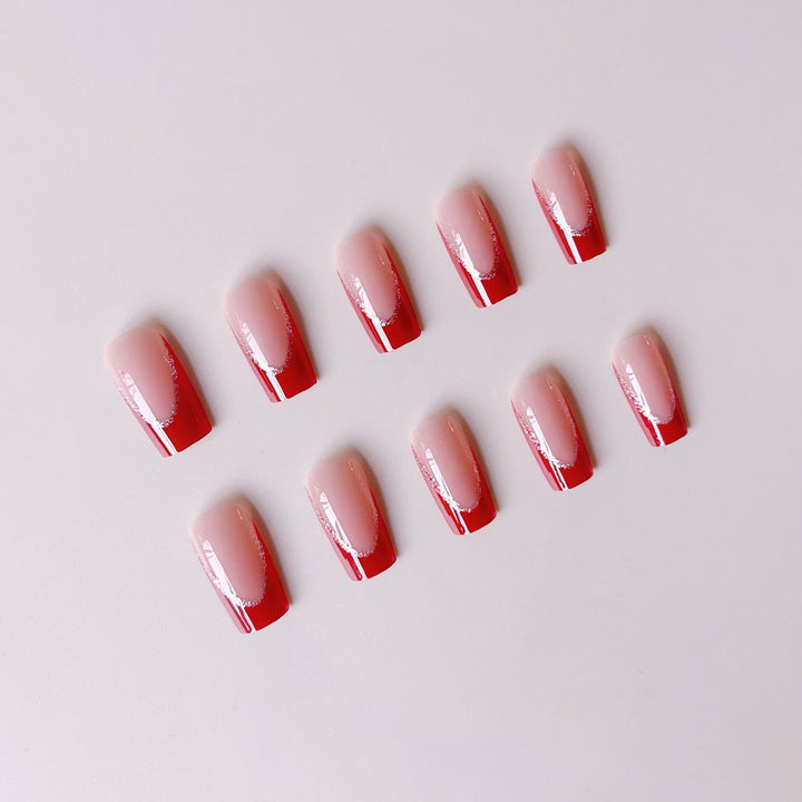 Acrylic nail set with elegant design and glamorous accents Bowlift