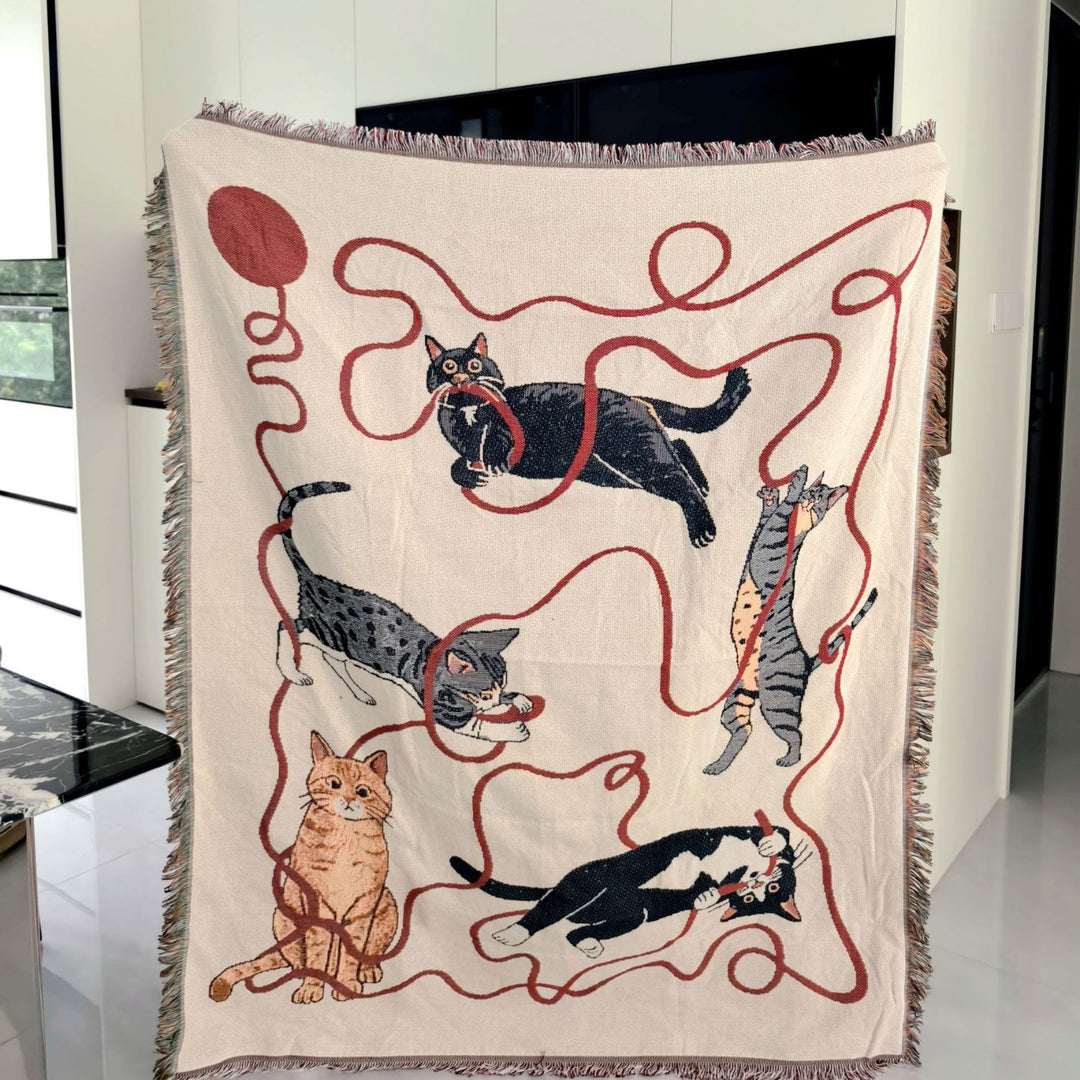 Decorative Pet-Themed  Throw Blanket