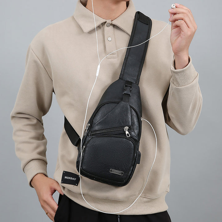 Multi-Compartment Stylish Sling Bag Bowlift