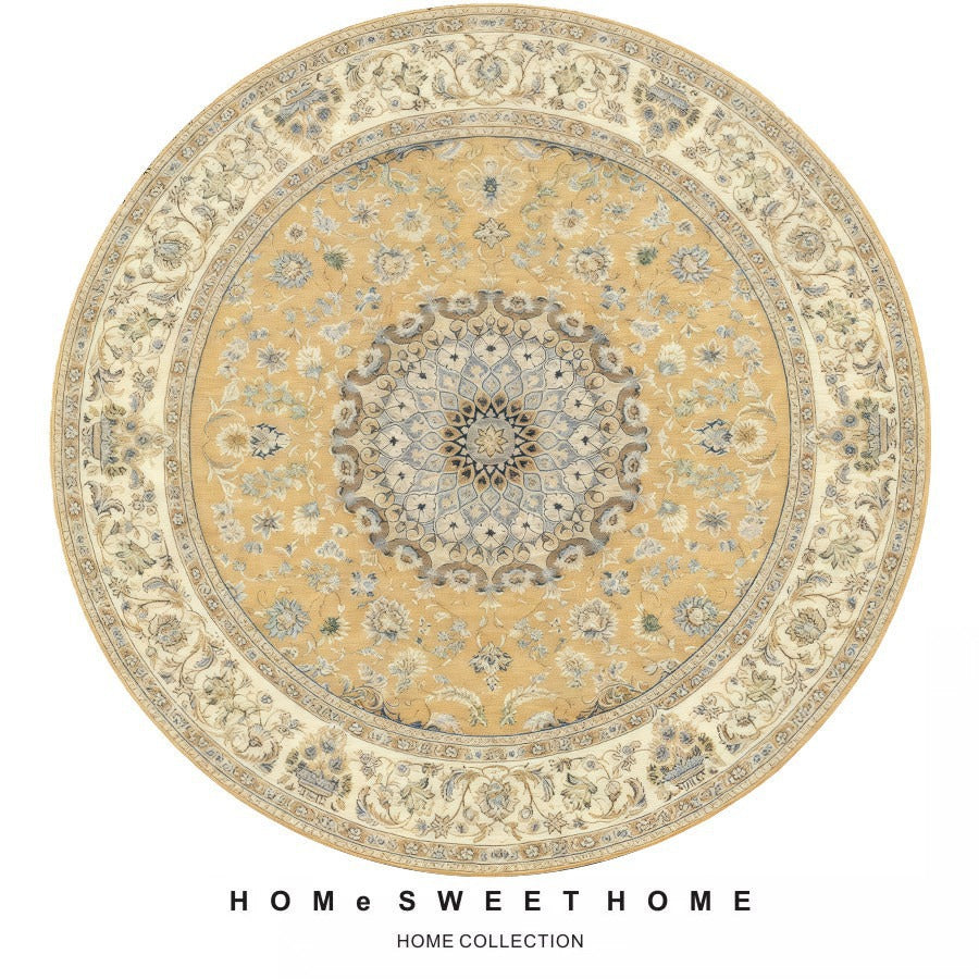 Vintage-Inspired Round Rug