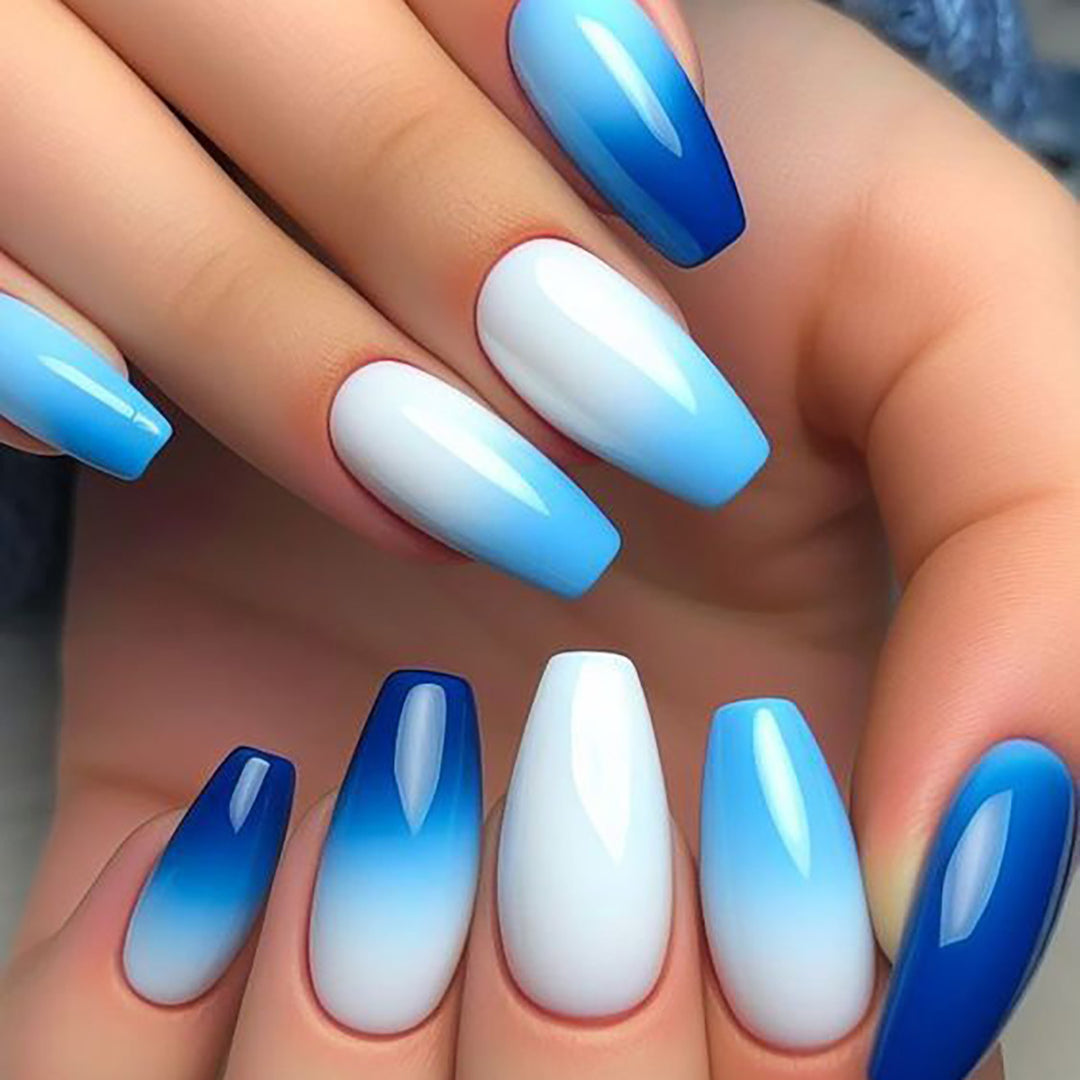 Ombre Press-On Nail Art Set Bowlift