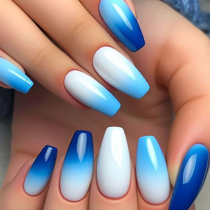 Ombre Press-On Nail Art Set Bowlift