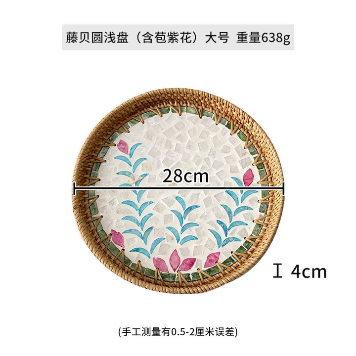 Women's Round Mosaic Serving Platter Bowlift