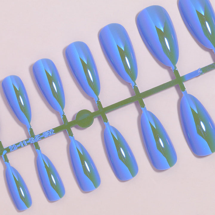 Elegant Glossy Almond-Shaped Press-On Nails Bowlift