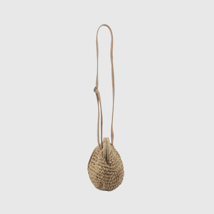 Stylish Woven Shoulder Bag Bowlift