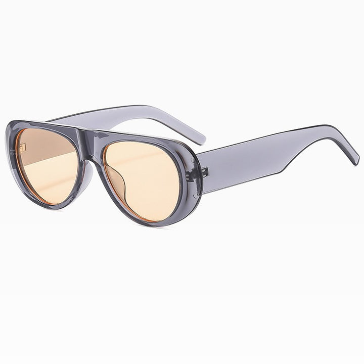 Contemporary Oversized Shield Sunglasses Bowlift
