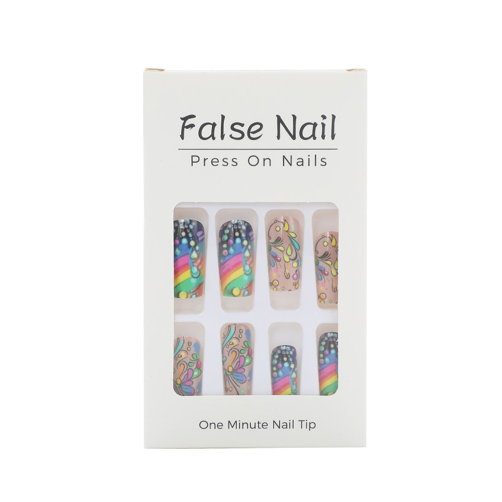 Art nails with colorful and creative motif designs Bowlift
