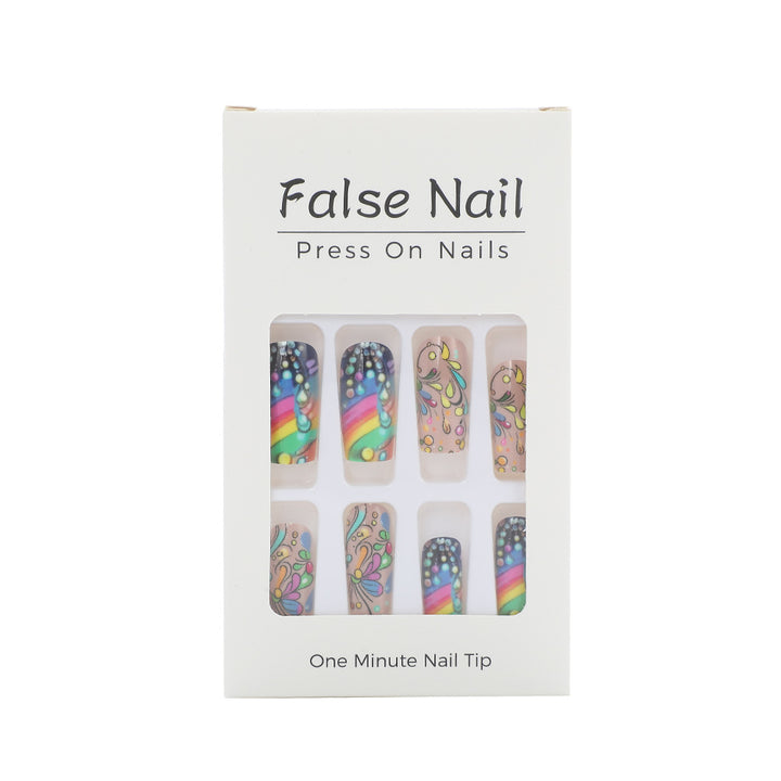 Art nails with colorful and creative motif designs Bowlift