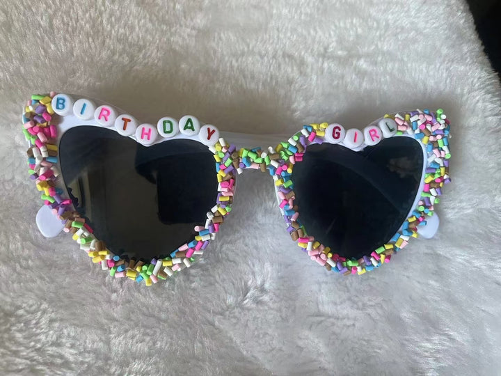 Decorative Birthday-Themed Fashion Sunglasses Bowlift