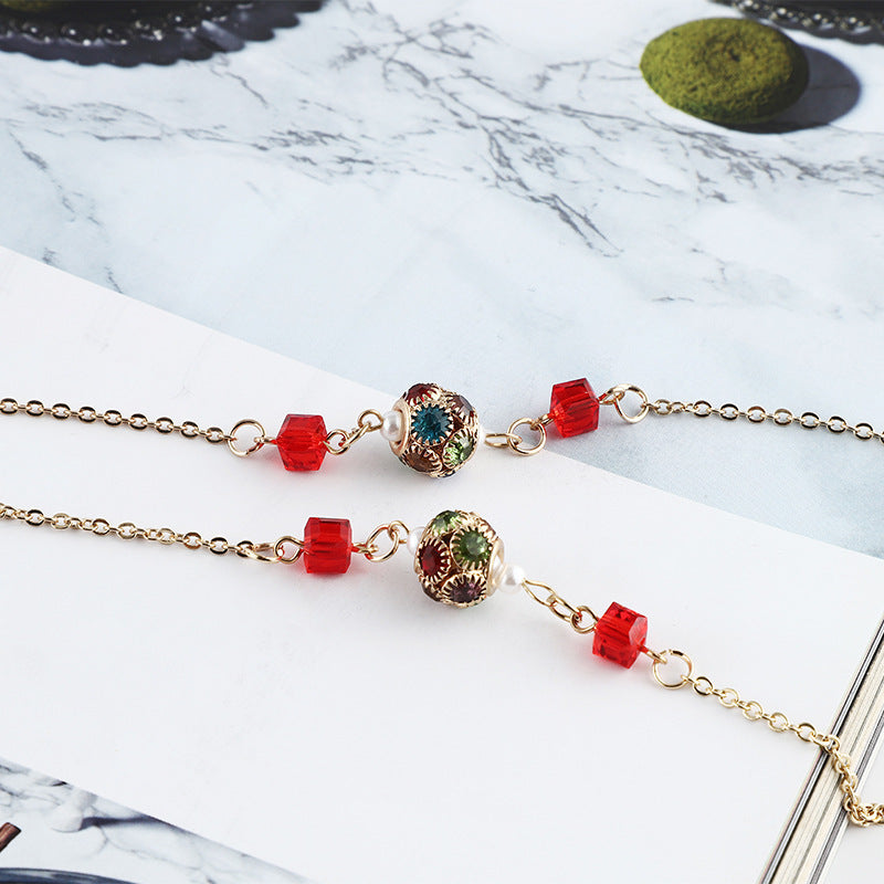 Elegant Beaded Jewelry Chain Bowlift