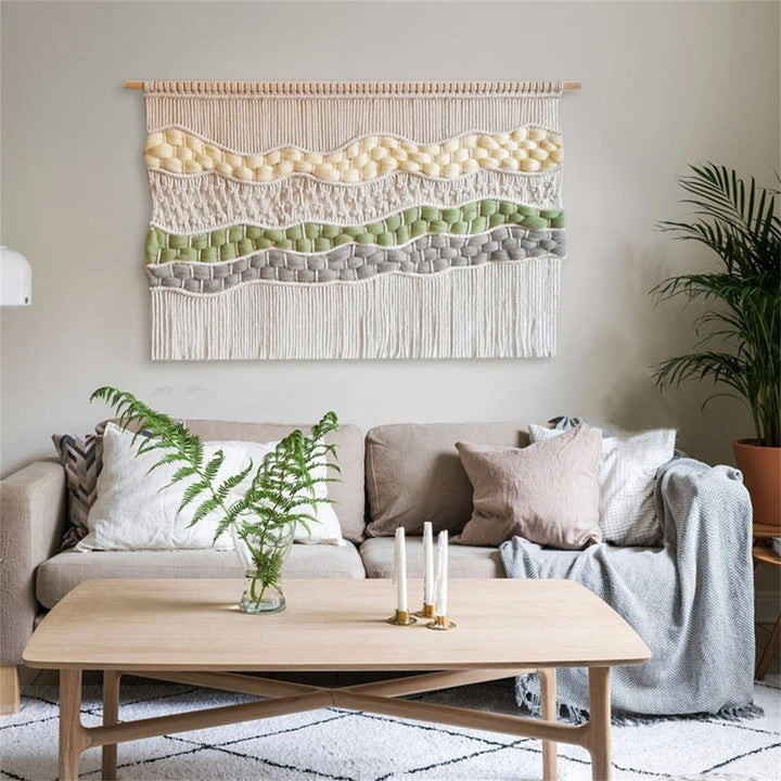 Woven Macrame Wall Tapestry Bowlift