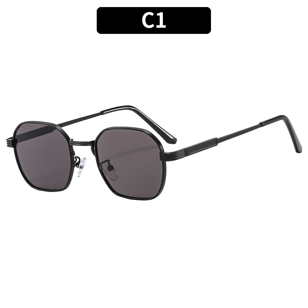 Oversized Geometric Retro Sunglasses