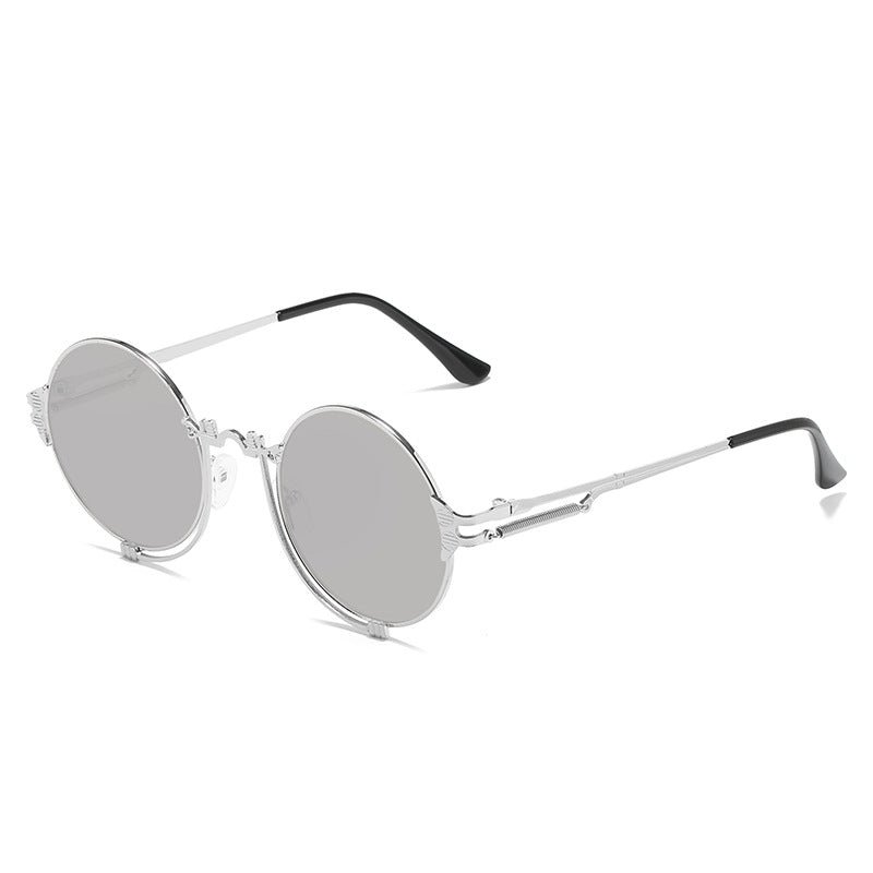 Women's stylish round metal sunglasses with artistic designs Bowlift