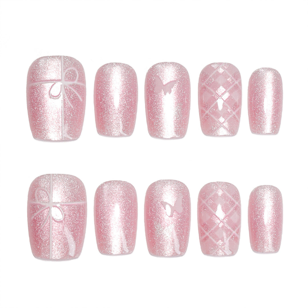 Artistic acrylic nails with filigree details Bowlift