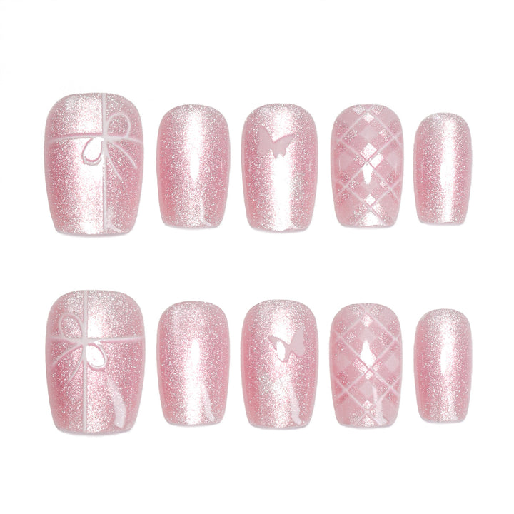 Artistic acrylic nails with filigree details Bowlift
