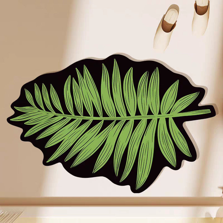 Leaf-Shaped Decorative Bath Mat
