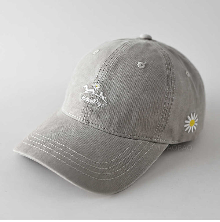 Women's Lightweight Cotton Embroidered Cap Bowlift