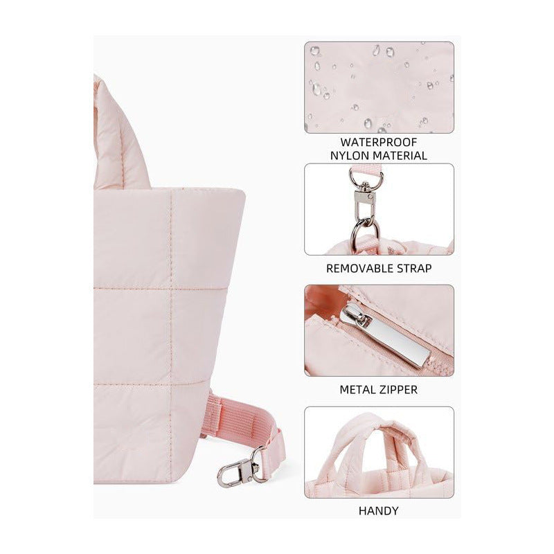 Fashionable quilted handbag Bowlift