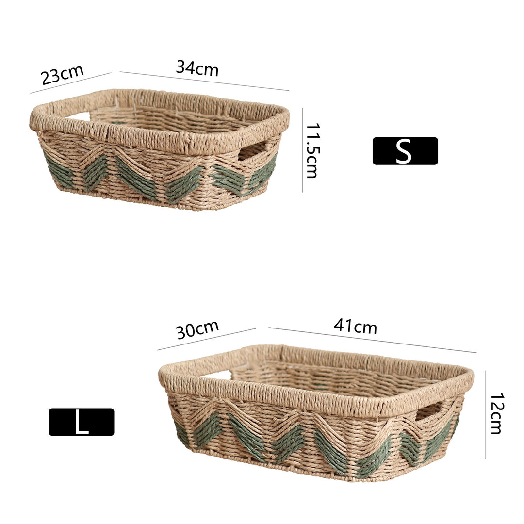 Decorative storage basket with handles Bowlift