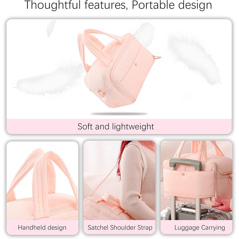 Multifunctional Travel Cosmetic Bag with Additional Pockets Bowlift