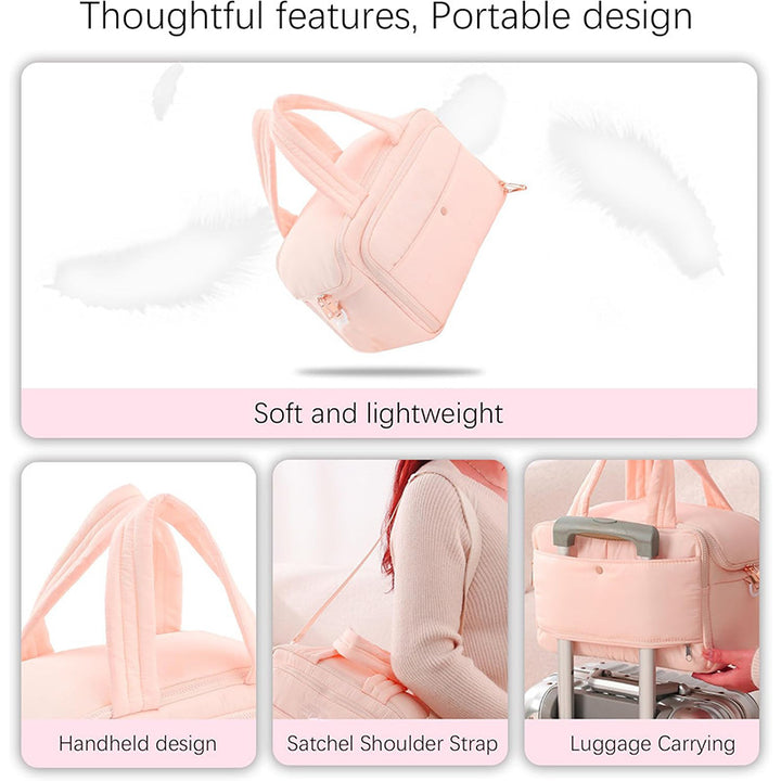 Multifunctional Travel Cosmetic Bag with Additional Pockets Bowlift