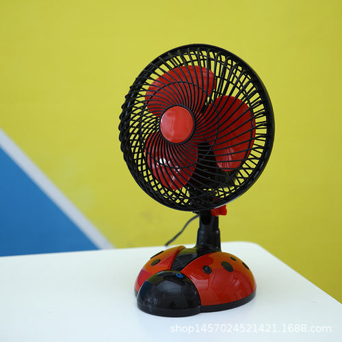 Ladies table fan in creative ladybug design Bowlift