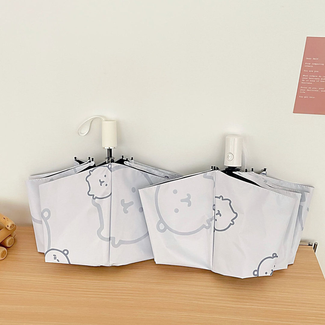 Women's Foldable Umbrella with Cute Animal Design Bowlift