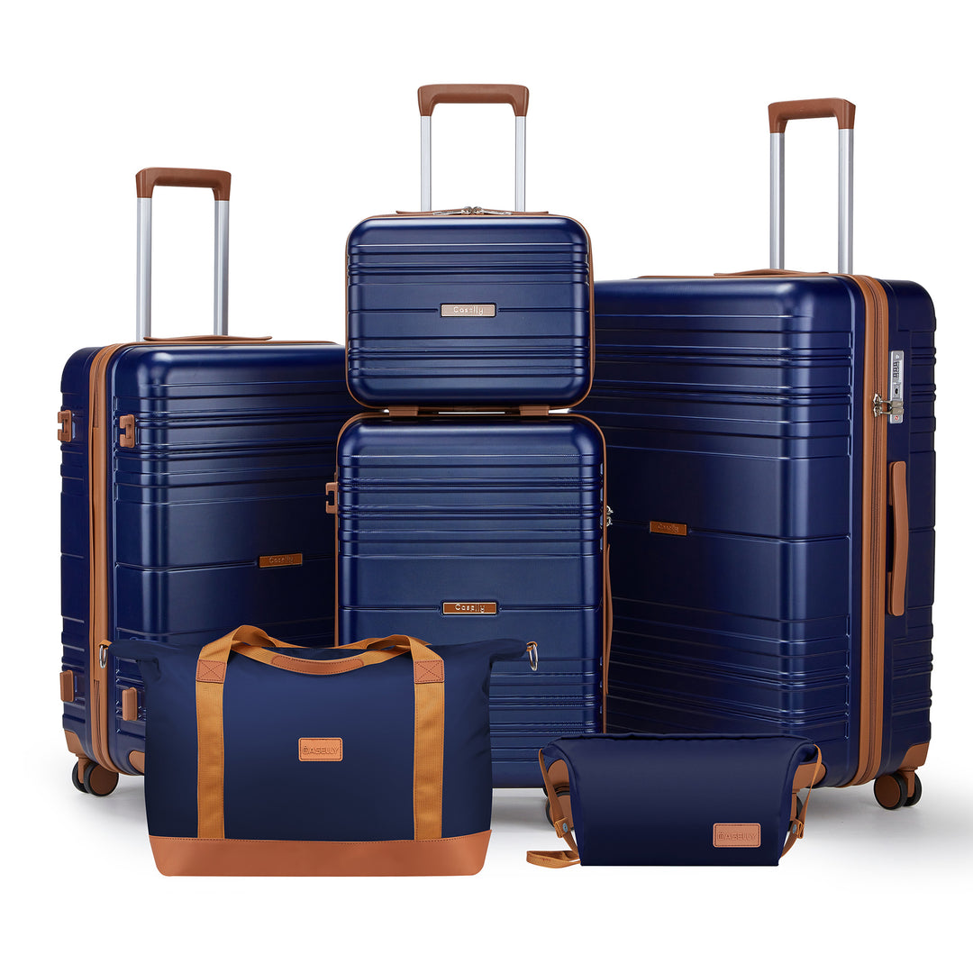 Unisex Versatile Expandable Hard Shell Travel Luggage Set Bowlift
