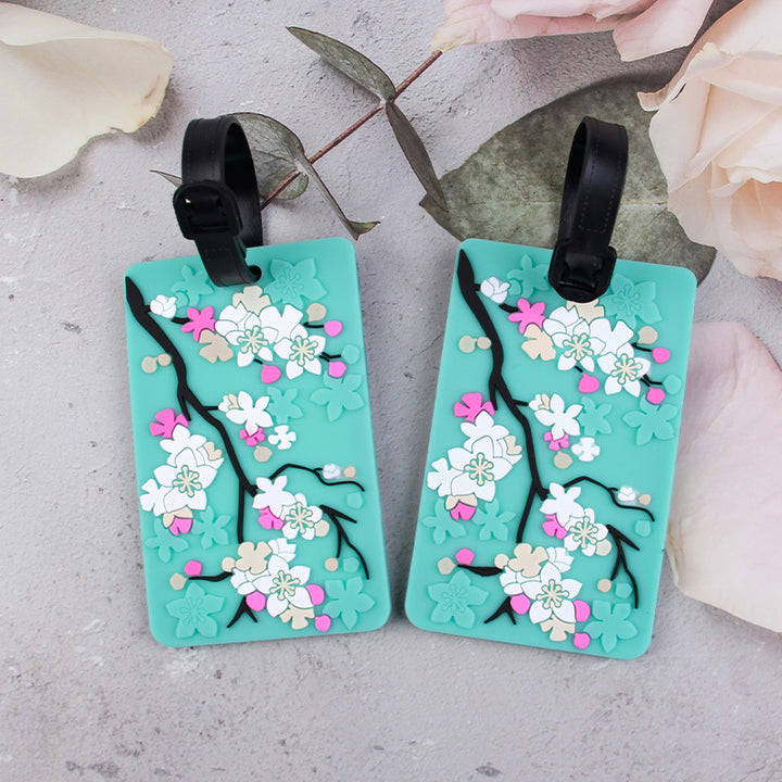 Floral Silicone Luggage Tag Bowlift