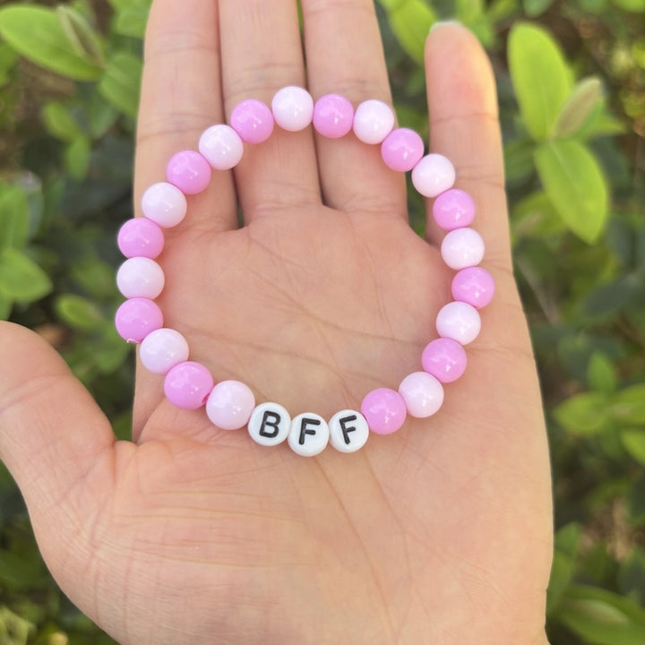 Friendship bracelet made of pastel beads Bowlift