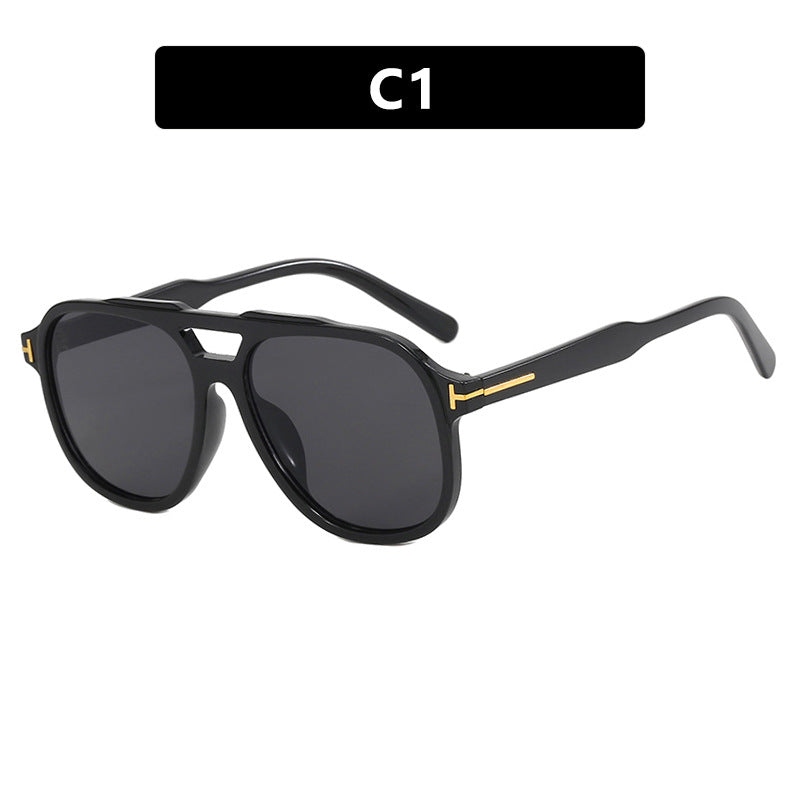 Women's fashionable sunglasses with polygonal frame and protective lenses Bowlift
