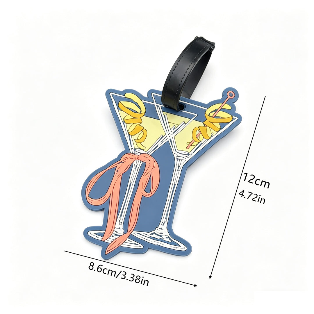 Cocktail Glass Shaped Luggage Tag Bowlift