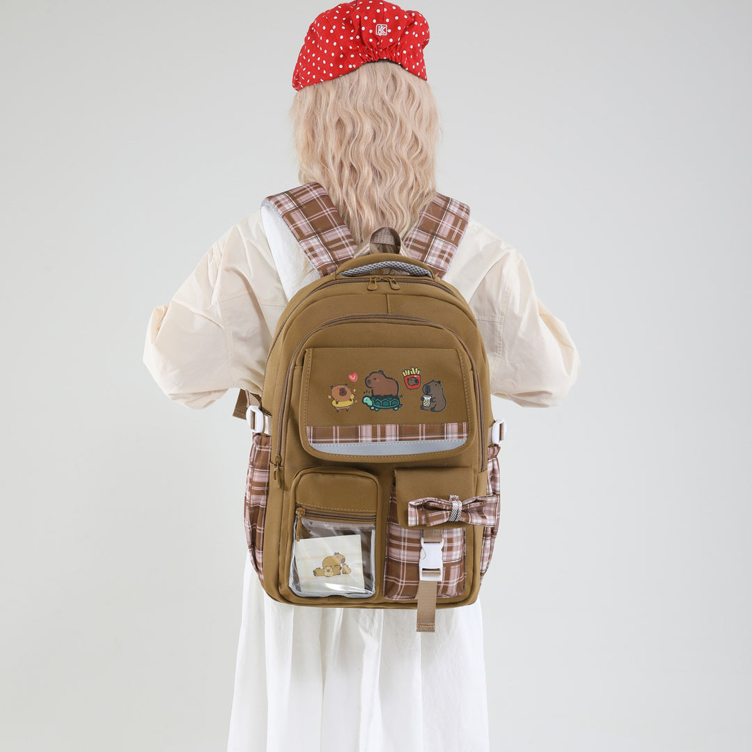 Backpack with Playful Animal Design Bowlift