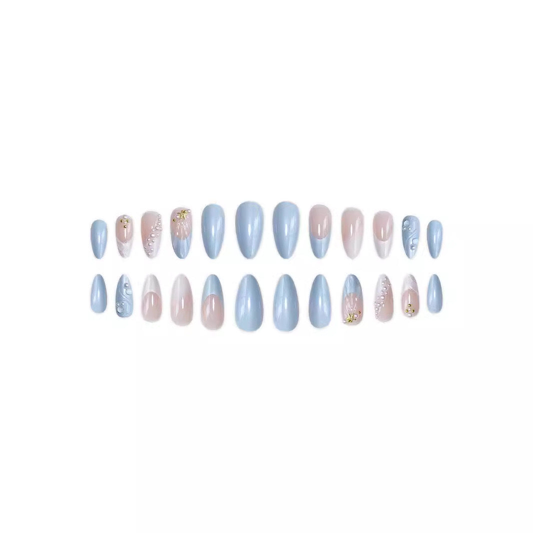 Artistic Marine-Inspired Nail Art Bowlift